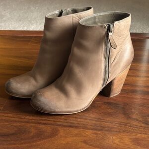 BP Trolley Bootie Genuine Leather with Block Heel